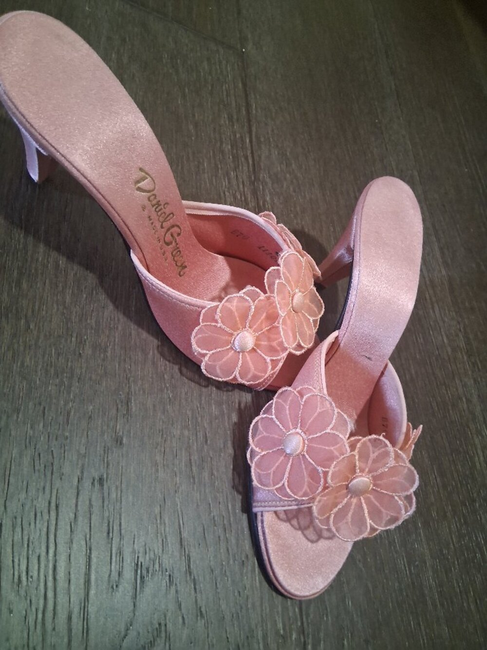 Vintage  Satin Mules